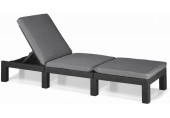 KETER DAYTONA DELUXE Leżak ogrodowy, 195 x 65 x 25,5 cm, grafit 17211632