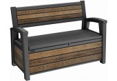 KETER DECO GARDEN BENCH 227L Ławka ogrodowa, 133 x 61 x 89 cm, orzech 17213853