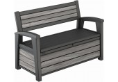 KETER DECO GARDEN BENCH 227L Ławka ogrodowa, 133 x 61 x 89 cm, szary 17213853