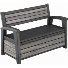 KETER DECO GARDEN BENCH 227L Ławka ogrodowa, 133 x 61 x 89 cm, szary 17213853