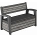 KETER DECO GARDEN BENCH 227L Ławka ogrodowa, 133 x 61 x 89 cm, szary 17213853