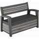 KETER DECO GARDEN BENCH 227L Ławka ogrodowa, 133 x 61 x 89 cm, szary 17213853