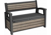 KETER DECO GARDEN BENCH 227L Ławka ogrodowa, 133 x 61 x 89 cm, ashwood 17213853