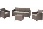 KETER ELODIE 3 SEATER Zestaw mebli ogrodowych, cappuccino/beżowy 17212057