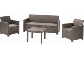 KETER ELODIE 3 SEATER Zestaw mebli ogrodowych, cappuccino/piaskowy 17209489