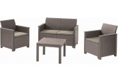 KETER ELODIE 2 SEATER Zestaw mebli ogrodowych, cappuccino/piaskowy 17209485