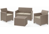 KETER ELODIE 2 SEATER Zestaw mebli ogrodowych, cappuccino/piaskowy 17211877