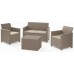 KETER ELODIE 2 SEATER Zestaw mebli ogrodowych, cappuccino/piaskowy 17211877