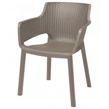 KETER EVA Krzesło ogrodowe, 57,7 x 62,5 x 79 cm, cappuccino 17210109