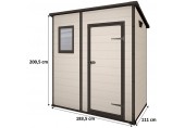 KETER MANOR PENT 6 x 4 Domek ogrodowy, 183,5 x 111 x 200,5 cm, beżowy 17199514