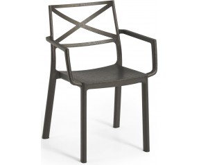 KETER METALIX Krzesło ogrodowe vintage, 60 x 53 x 81 cm, kolor metal brąz 17209788