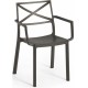 KETER METALIX Krzesło ogrodowe vintage, 60 x 53 x 81 cm, kolor metal brąz 17209788