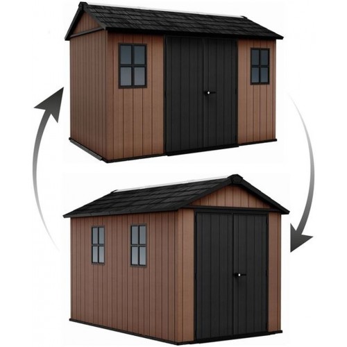 KETER NEWTON PLUS WIDE 11 x 7,5 Domek ogrodowy, 230 x 350 x 246 cm, brązowy 17212880