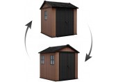 KETER NEWTON PLUS WIDE 7 x 7,5 Domek ogrodowy, 230 x 224 x 246 cm, brązowy 17212878