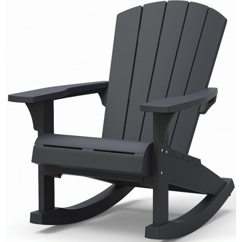 KETER ROCKING ADIRONDACK Fotel bujany, 92 x 80,5 x 100,5 cm, grafit 17211446