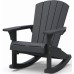 KETER ROCKING ADIRONDACK Fotel bujany, 92 x 80,5 x 100,5 cm, grafit 17211446