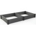 KETER VISTA MODULAR DUO Obrzeże ogrodowe, 121,5 x 121,5 x 27 cm (2x), szary 17210708