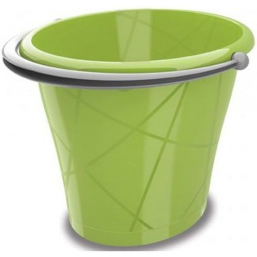 KIS Owalne wiadro 15L 35x39x29cm zielone