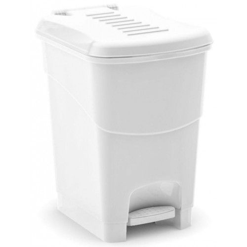 KIS KORAL S 10L Kosz na śmieci z pedałem 19x24x28cm biały