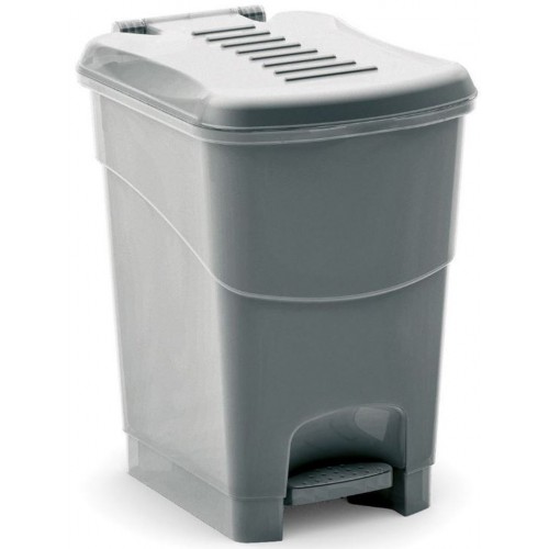 KIS KORAL S 10L Kosz na śmieci z pedałem 19x24x28cm szary