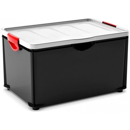 KIS CLIPPER BOX XL 60L 58x39x33,5cm czarna/szara pokrywa