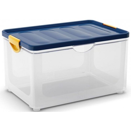 KIS CLIPPER BOX XL 60L 58x39x33,5cm transparent/niebieska pokrywa