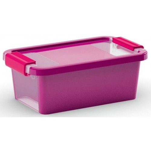 KIS BI BOX XS 3L 26,5x16x10cm fioletowy/przezroczysty