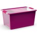 KIS BI BOX L 40L 55x35x28cm fioletowy/przezroczysty