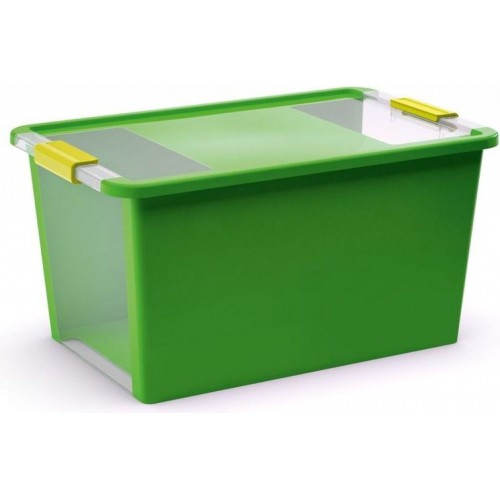 KIS BI BOX L 40L 55x35x28cm zielony/przezroczysty