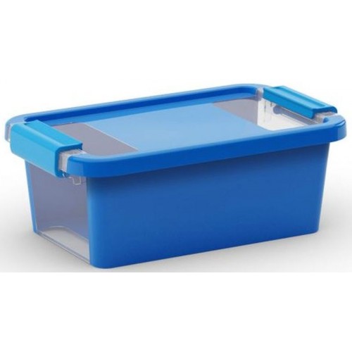 KIS BI BOX XS 3L 26,5x16x10cm niebieski/przezroczysty