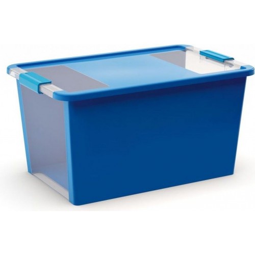 KIS BI BOX L 40L 55x35x28cm niebieski/przezroczysty