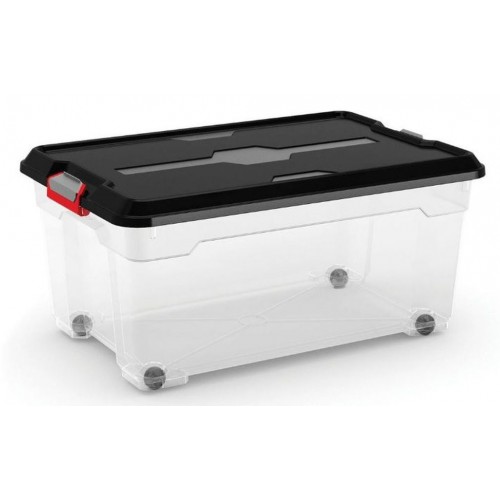 KIS MOOVER BOX L 45L 58x38x27cm przezroczysty / czarny KIS MOOVER BOX L 45L 58x38x27cm przezroczysty / czarny
