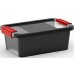 KIS BI BOX XS 3L 26,5x16x10cm czarny/przezroczysty