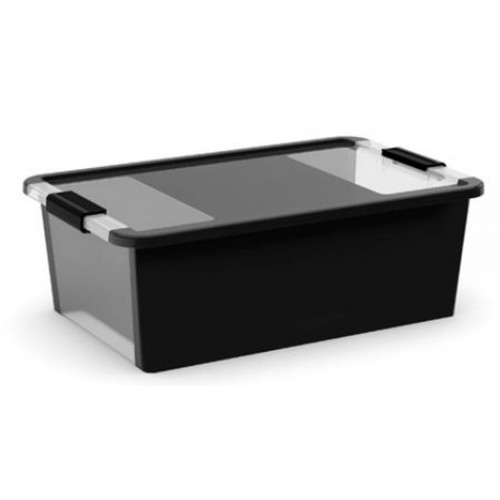 KIS BI BOX M 26L 55x35x19cm czarny/przezroczysty