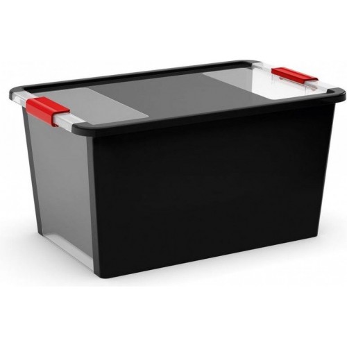 KIS BI BOX L 40L 55x35x28cm czarny/przezroczysty