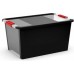 KIS BI BOX L 40L 55x35x28cm czarny/przezroczysty