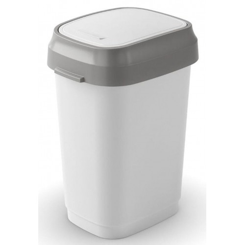 KIS DUAL SWING BIN S 10L kosz na śmieci 19x25x33cm biały