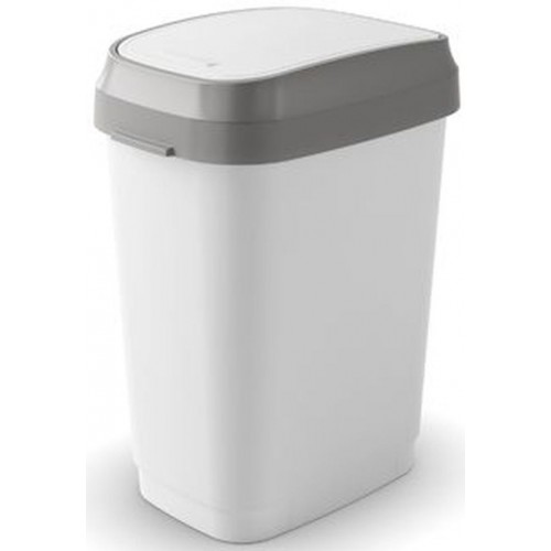 KIS DUAL SWING BIN M 25L kosz na śmieci 26x37x47,5cm biały