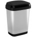 KIS DUAL SWING BIN STYLE M 25L Kosz na śmieci 26 x 37,5 x 48,5 cm srebrny