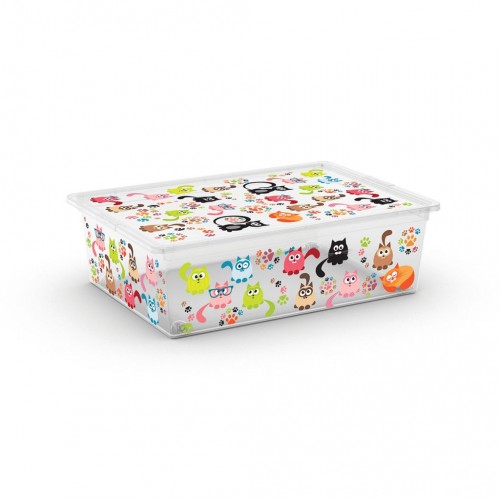 KIS C BOX CUTE ANIMALS L 55x38,5x16,5cm 27L