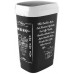 KIS DUAL SWING BIN STYLE L 50L COFFEE MENU Kosz na śmieci 31x42x62cm
