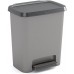 KIS COMPATTA 25L Kosz na śmieci z pedałem 38 x 28 x 43 cm szary