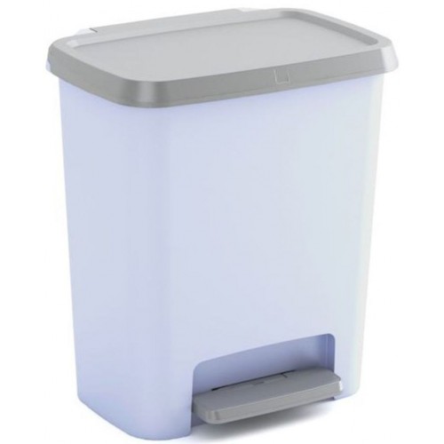 KIS COMPATTA RECYCLING 20+20L Kosz na śmieci z pedałem 38x28x43cm niebieski