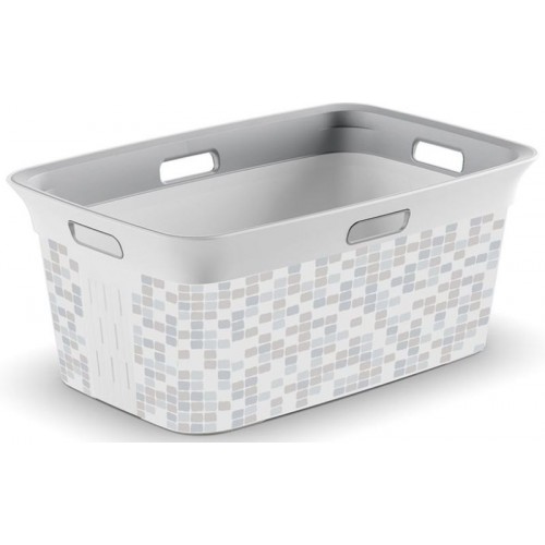 KIS CHIC BASKET MOSAIC 45L Kosz na czyste pranie 59x39x27cm