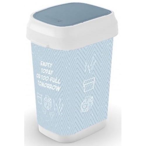 KIS DUAL SWING BIN STYLE S 10L WITTY Kosz na śmieci 19x25x33cm