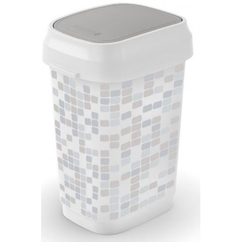 KIS DUAL SWING BIN STYLE S 10L MOSAIC Kosz na śmieci 19x25x32cm