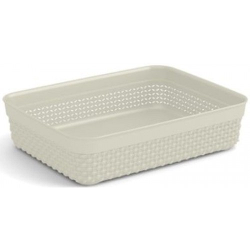 KIS FILO Taca/koszyk A5 25x19x6cm kremowy KIS FILO Taca/koszyk A5 25x19x6cm kremowy