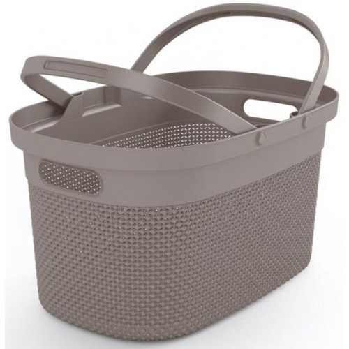 KIS FILO Koszyk zakupowy 46x24x30cm taupe KIS FILO Koszyk zakupowy 46x24x30cm taupe