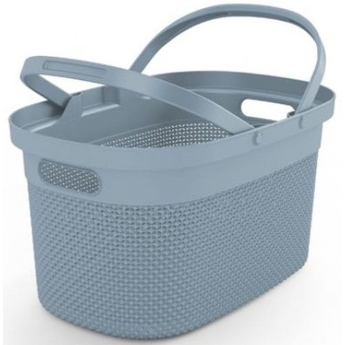 KIS FILO Koszyk zakupowy 46x24x30cm niebiesko-szary KIS FILO Koszyk zakupowy 46x24x30cm niebiesko-szary
