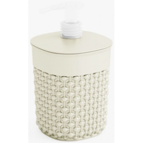 KIS FILO Dozownik na mydło 9x9x16cm kremowy